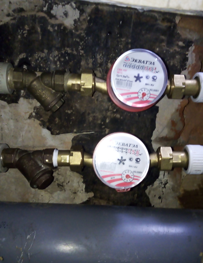 Установка водосчётчика на полипропилен Установка водосчётчика на полипропилен