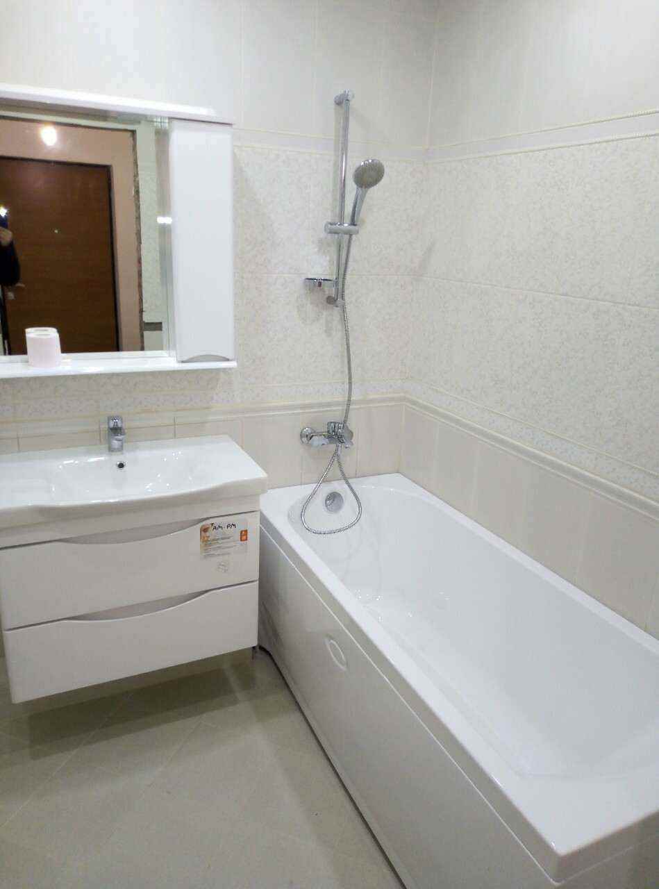 Установка ванны 